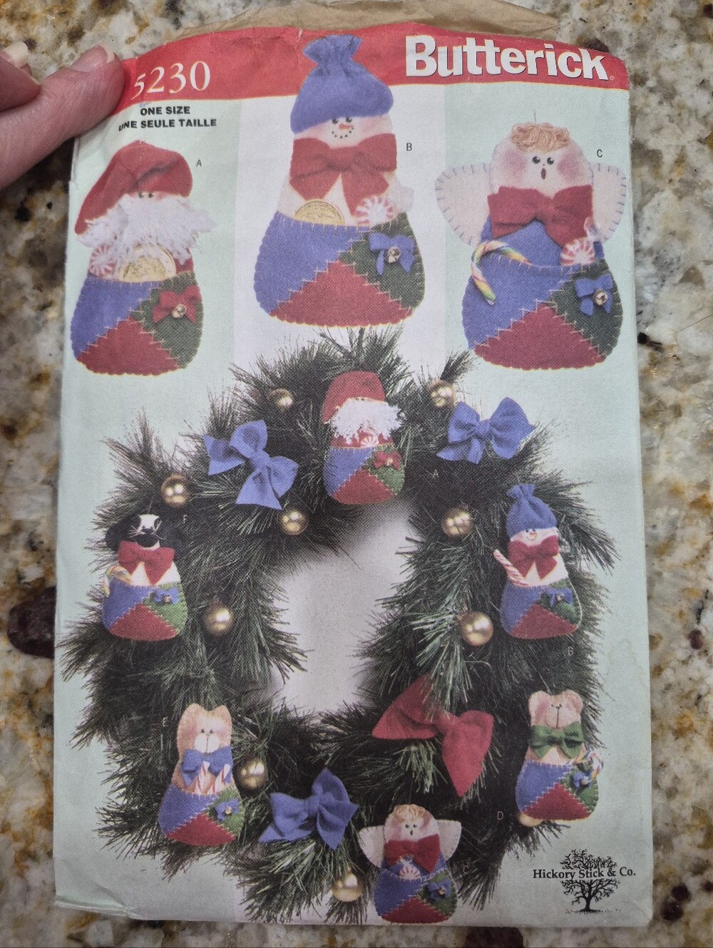 Vintage Butterick Ornaments Sewing Pattern Christmas